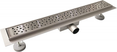 Caniveau de douche italienne 90 cm en acier inoxydable Bulles AICA