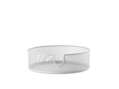Panier métal rond blanc 20 x 10 cm ZONE DENMARK