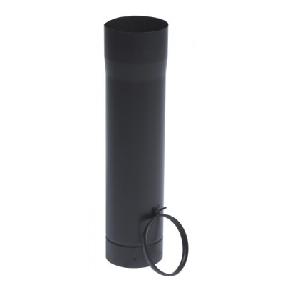 Tuyau coulissant+bague réglage noir mat D 150mm TEN