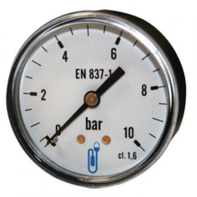 Manomètre diamètre 63mm 0-4 bars arrière 8x13 DISTRILABO