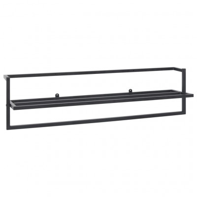 Porte-serviette 95 x 25 x 22 cm acier noir 02_0001651