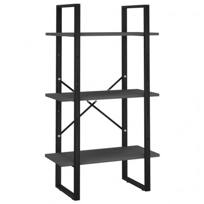 Étagère de rangement 60 x 30 x 105 cm aggloméré gris 02_0000629