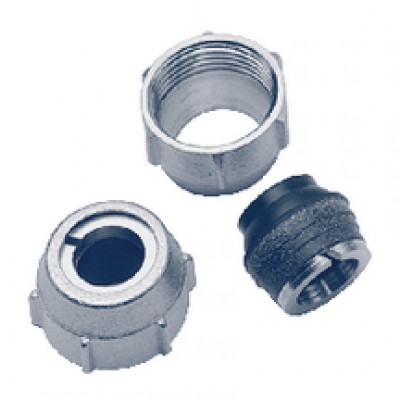 Raccord pour collecteur set A1 2 raccord p/tube cuivre 14x1mm nickelé BRUGMAN