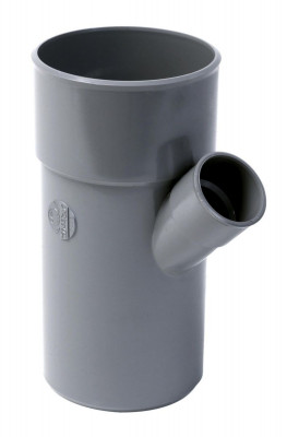 Embranchement simple mâle-femelle 45° PVC gris diamètre 140/100 mm NICOLL