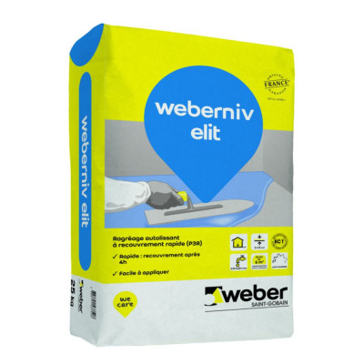 Enduit de ragréage Weber.niv Elit sac de 25 kg 