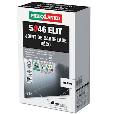Joint de carrelage décoratif 5046 Elit blanc boîte de 5 kg PAREXLANKO