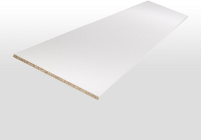 Tablette mélaminé Soft Givre blanc 2500 x 300 x 18 mm COMPAGNIE FRANCAISE DU PANNEAU