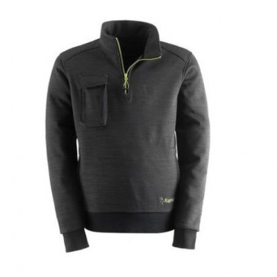 Sweat-Shirt demi/fermeture éclair noir taille M KAPRIOL