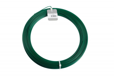 Fil de tension plastifié vert extrudé diamètre 2,4 mm rouleau de 100 m DIRICKX