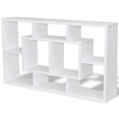 Étagère armoire meuble design murale avec 8 compartiments blanc 2702117/3