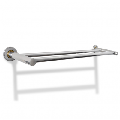 Porte serviette salle de bain universelle simple acier 60 cm 3202010/3