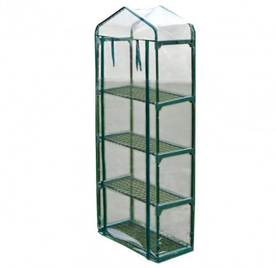 Serre de jardin 160 cm jardinage plastique vert 1602009/2