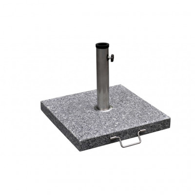 Pied de parasol en granit poli 30 kg avec roues + poignée gris 2202026/2