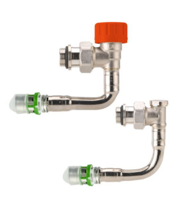 Kit hydrocâblé thermostatique M30 long Kv réglable équerre MSK à sertir 16 x 2-1/2JT COMAP
