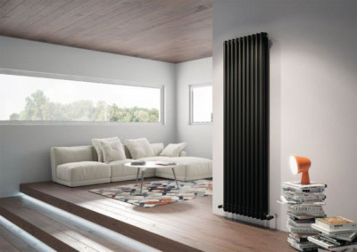 Radiateur décoratif eau chaude Tesi 3 blanc 1487 W 750 x 900 mm