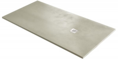 Receveur Base Eighty Béton beige 200 x 80 cm ACQUABELLA CONSTRUPLAS