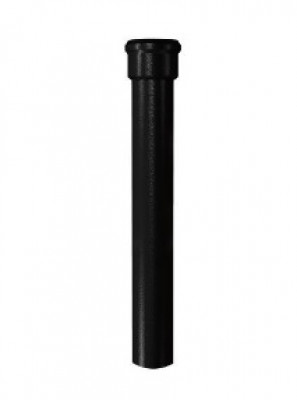 Dauphin Pavillonnaire rond droit noir diamètre 100 mm 1 m