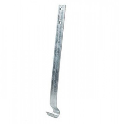 Contre crochet anthracite zinc développé 33 cm HILD