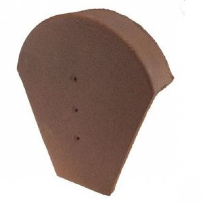 Fronton de faitière ronde ventilée 367XL vieilli bourgogne TERREAL