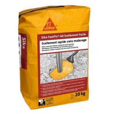 Mortier rapide Sika Fastfix 60 Scellement Facile 20 kg SIKA