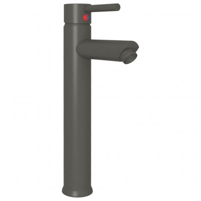 Mitigeur de salle de bain robinet de cuisine salle d'eau mitigeur de salle de bain robinet de lavabo maison intérieur 12x30 cm gris 02_0003504