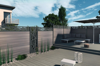 Lame Boston Prem dark gris 21 x 150 x 1780 mm FIBERDECK