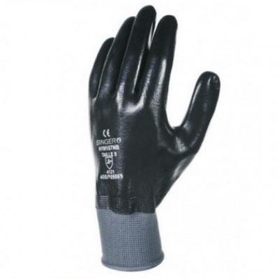 Gants polyester tout enduit nitrile T8 SINGER FRERES