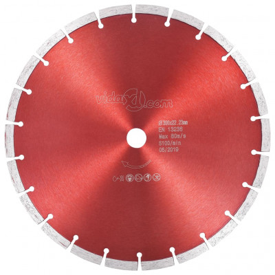Disque de coupe diamanté lame de scie matériaux de béton disque de meuleuse machine de meuleuse scie à table durable acier 300 mm 02_0003711