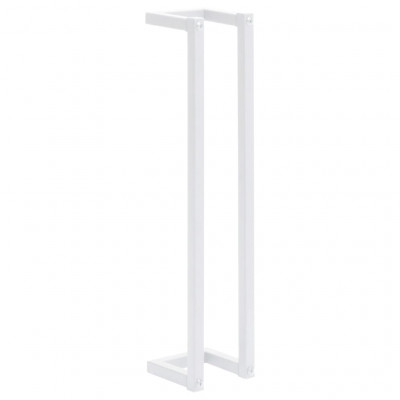 Porte-serviette salle de bain pour serviette pliée 60 cm acier blanc 02_0001636