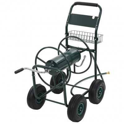 Chariot dévidoir avec connecteur de tuyau 1/2" 75 m acier 02_0003639