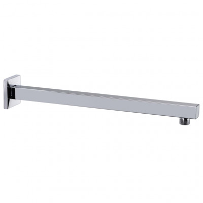 Bras de support de douche carré bras de tête de douche bras de pomme de douche salle de bain intérieur acier inoxydable 201 argenté 30 cm 02_0003281