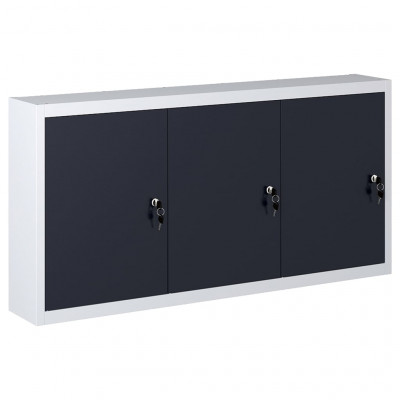 Armoire à outils murale organisateur d'outils rangement d'outils armoire de rangement atelier style industriel 120 cm métal gris et noir 02_0003806