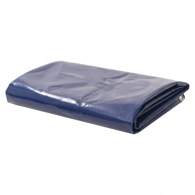 Bâche bâche polyvalente et résistante 650 g / m² 5 x 6 m bleu 02_0002196