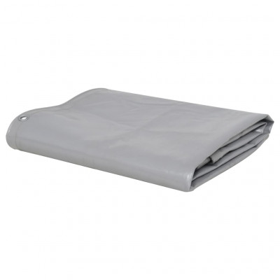 Bâche polyvalente et résistante 650 g/m² 3 x 3 m couverture de camping protection jardin gris 02_0002235