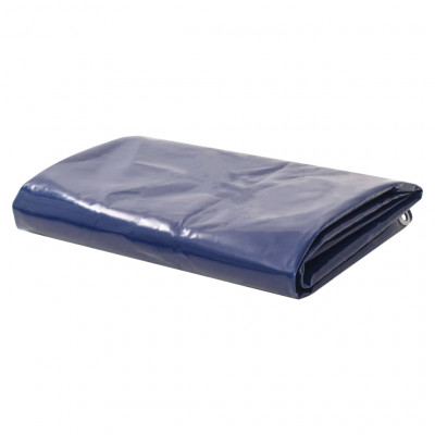 Bâche couverture de protection housse de protection imperméable contre uv camping meubles de jardin voitures bateau extérieur 6 x 8 m bleu 02_0002197