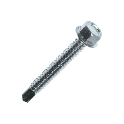 Vis autoperceuse acier zingué blanc tête hexagonale 3,9 x 16 mm boîte de 500 pièces SCELL IT