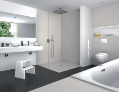 Revêtement habillage bâti-support WC I-Board Top pure blanc 1245 x 1200 mm WEDI