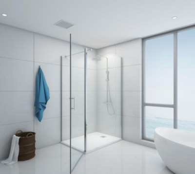 Porte de douche pivotante pour paroi Concerto Walk 200 x 90 cm 
