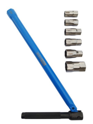 Clé écrou robinet + 6 embouts 17 x 17 x 365 mm NOVIPRO