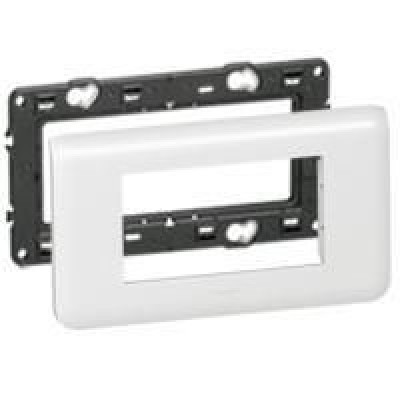Plaque support 4 modules horizontal Mosaïque LEGRAND