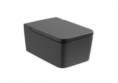 Abattant Inspira Square avec frein de chute onyx ROCA
