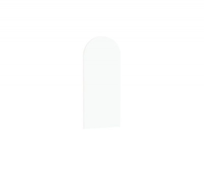 Miroir arche Daily, sur panneau blanc crème, longueur 50 cm hauteur 120 cm