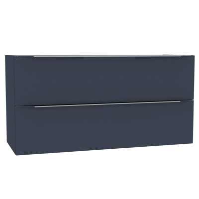 Meuble sous-vasque Plénitude 2 tiroirs indigo mat 120 x 46 x 60 cm