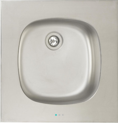 Evier Eco 1 cuve un trou carré 18/10 47,5 x 6 cm MODERNA