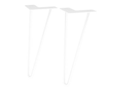 Jeu 2 pieds épingle Plénitude blanc hauteur 30 cm