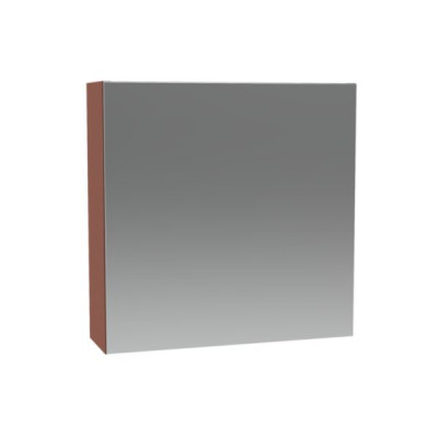 Armoire de toilette Plénitude 1 porte terracotta version droite 60 x 60 x 19 cm