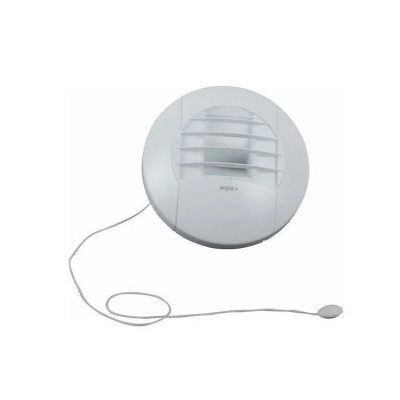 Bouche hygroréglable ALIZÉ TEMPO à cordon 5/30 m3/h pour WC ANJOS VENTILATION