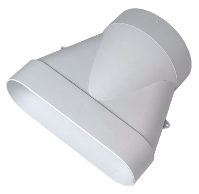 Raccord Minigaine mixte droit équivalent blanc diamètre 125 mm (60x200) ALDES