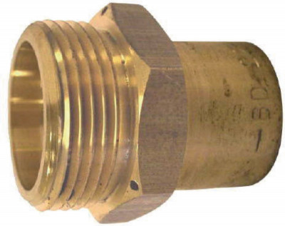 Mamelon BD2305 sortie mâle 6/20 cuivré NF diamètre 22 mm BANIDES