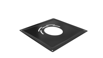 Plaque de liaison noire pour adaptateur diamètre 150-156 mm 10 x 400 x 400 mm TEN